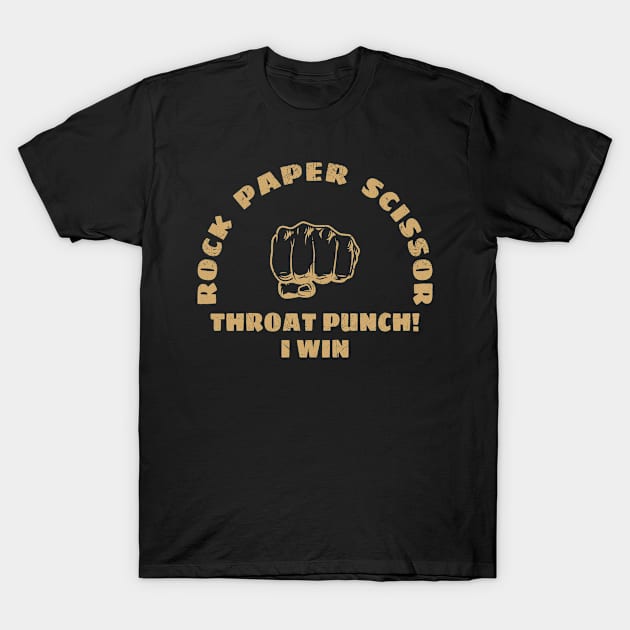 Rock paper scissors punch T-Shirt by moslemme.id